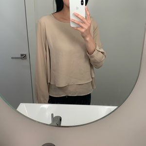 Zara basics blouse